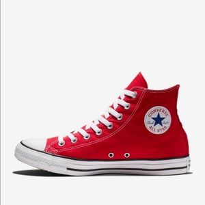Red converse high top